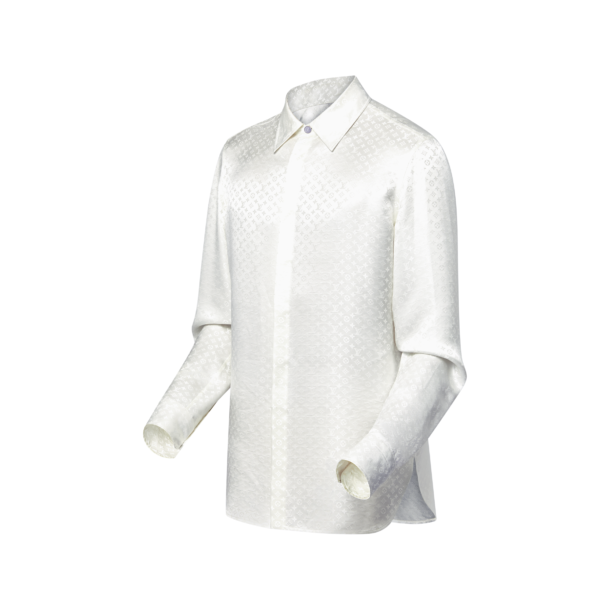 Mini Monogram Silk Evening Shirt - Men - Ready-to-Wear | LOUIS